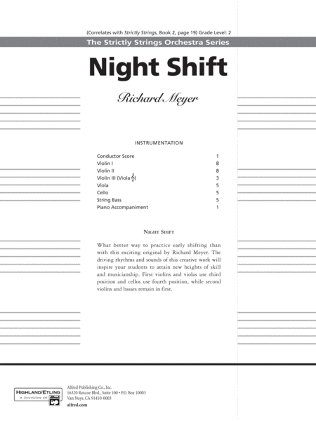 Night Shift: Score