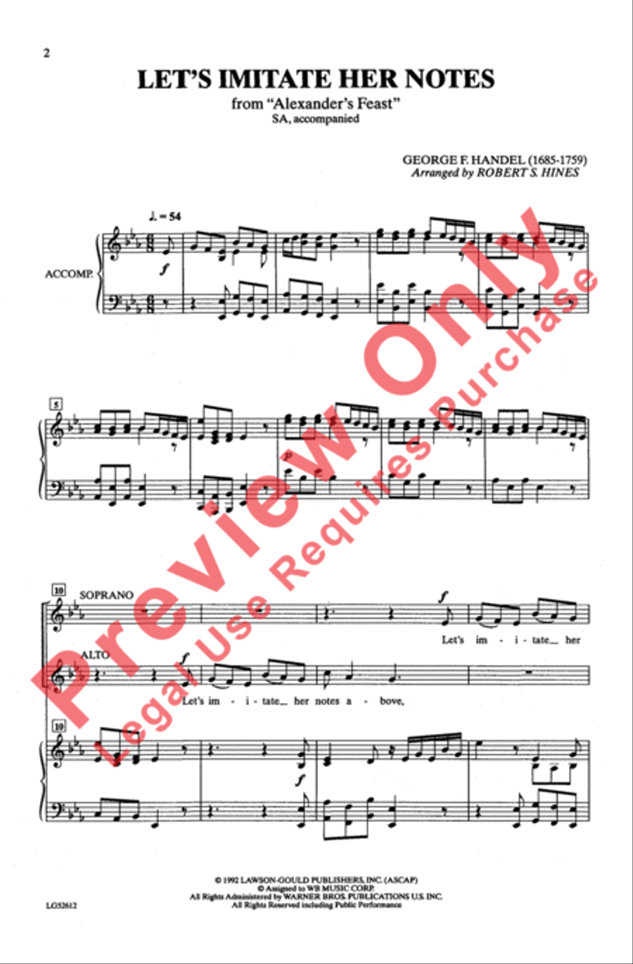 Let's Imitate Her Notes Let's Imitate Her Notes 2-Part scores gallery preview page 2