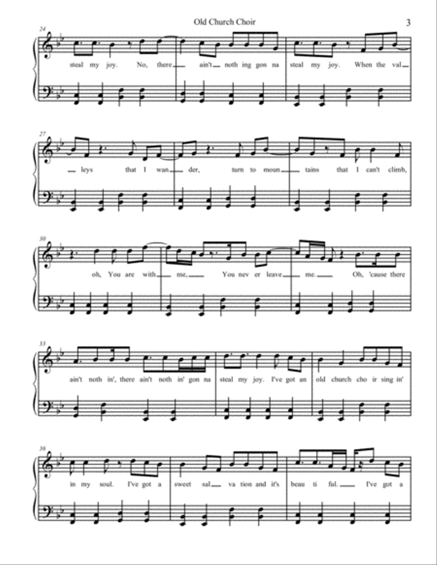 Old Church Choir Choir scores gallery preview page 3