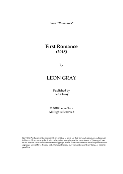 First Romance, 2018, Leon Gray