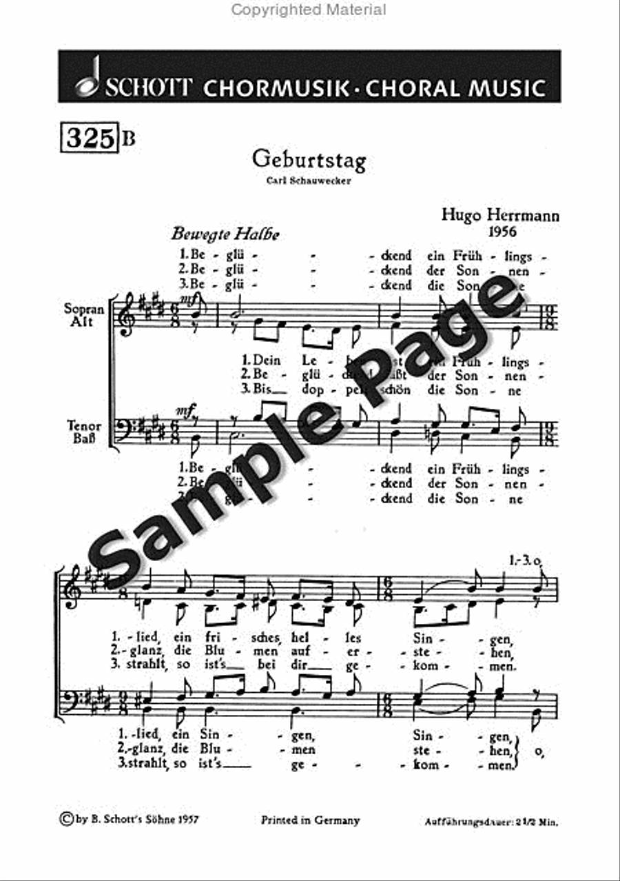 Herrmann H Nachruf Mixed Choir scores gallery preview page 4
