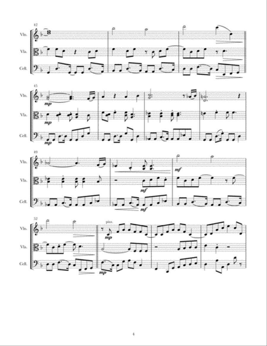 Let's Stay Together String Trio scores gallery preview page 4