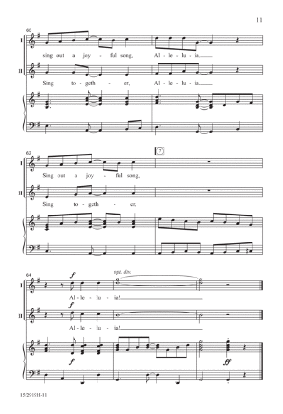 Sing Out a Joyful Song! 2-Part scores gallery preview page 12