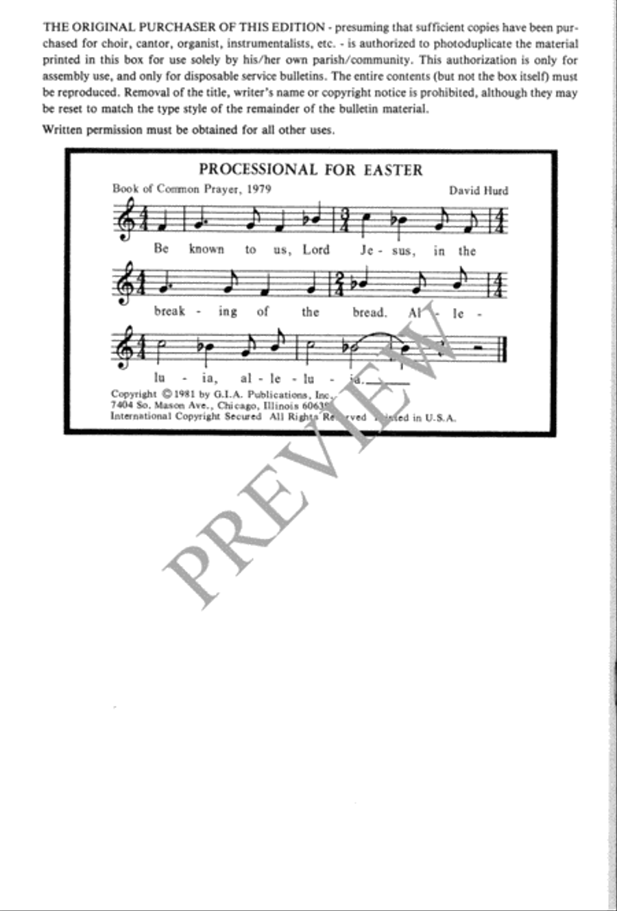Processional for Easter Processional for Easter 4-Part scores gallery preview page 21