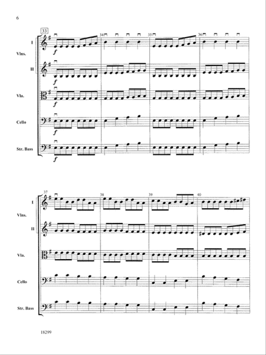 Three Scenes from a Green Valley: Score String Orchestra scores gallery preview page 6