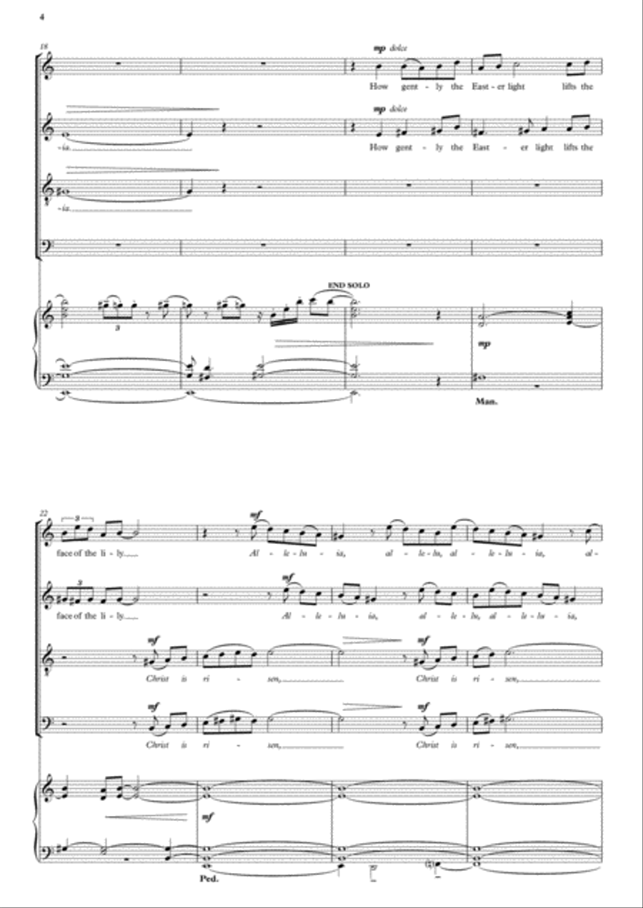 Easter Light 4-Part scores gallery preview page 4