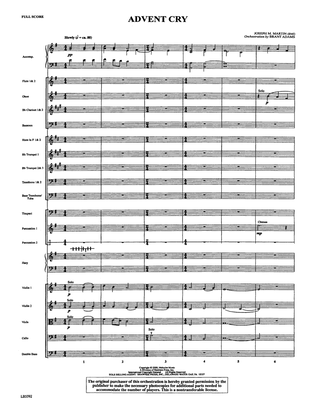 Advent Cry (from The Winter Rose) - Full Score