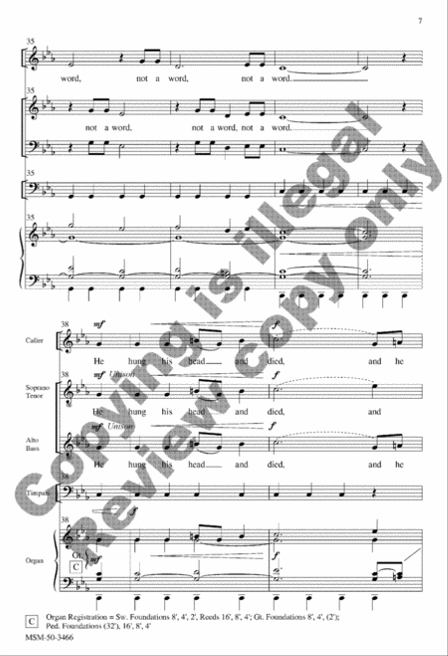 They Crucified My Lord They Crucified My Lord 4-Part scores gallery preview page 7