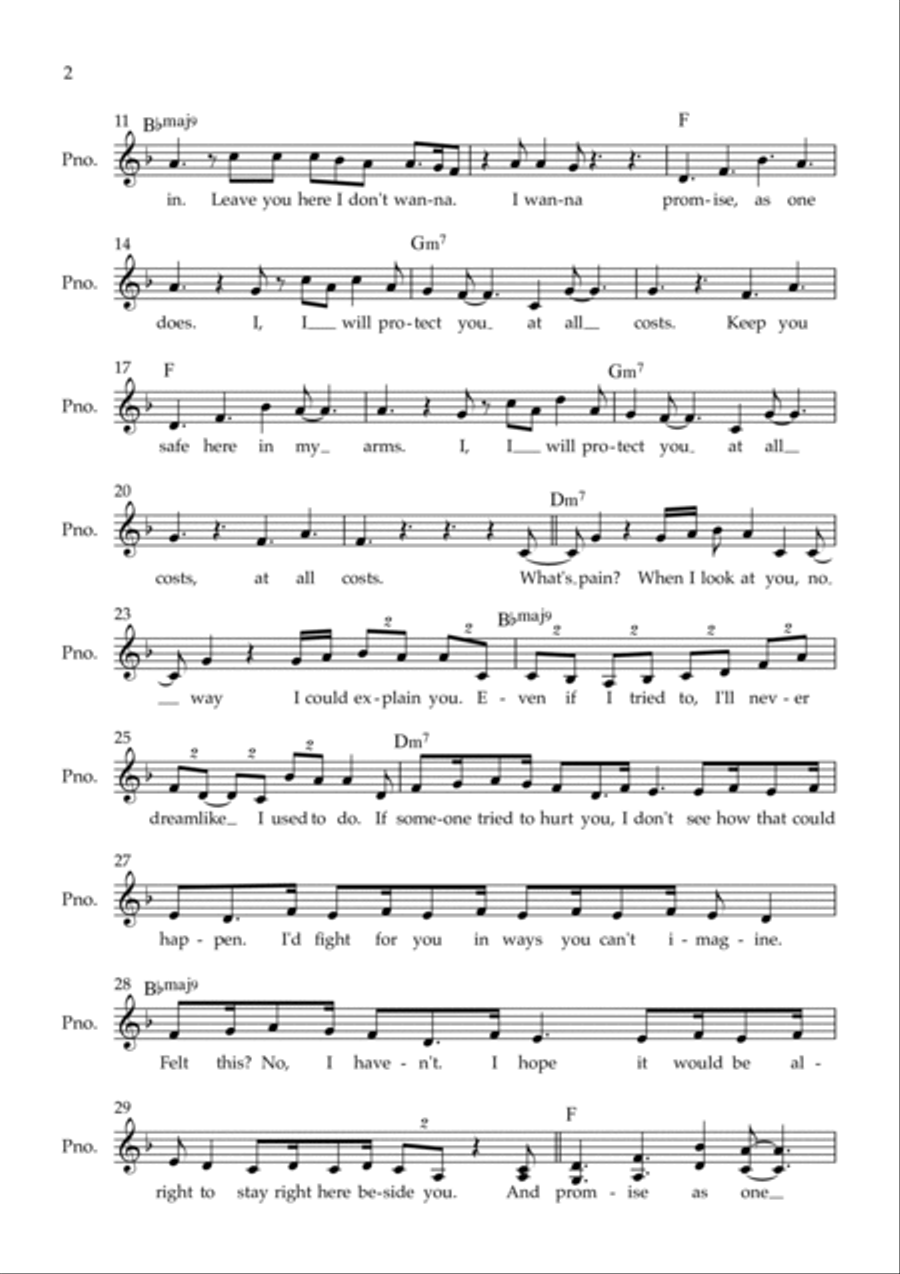 At All Costs At All Costs Piano scores gallery preview page 2