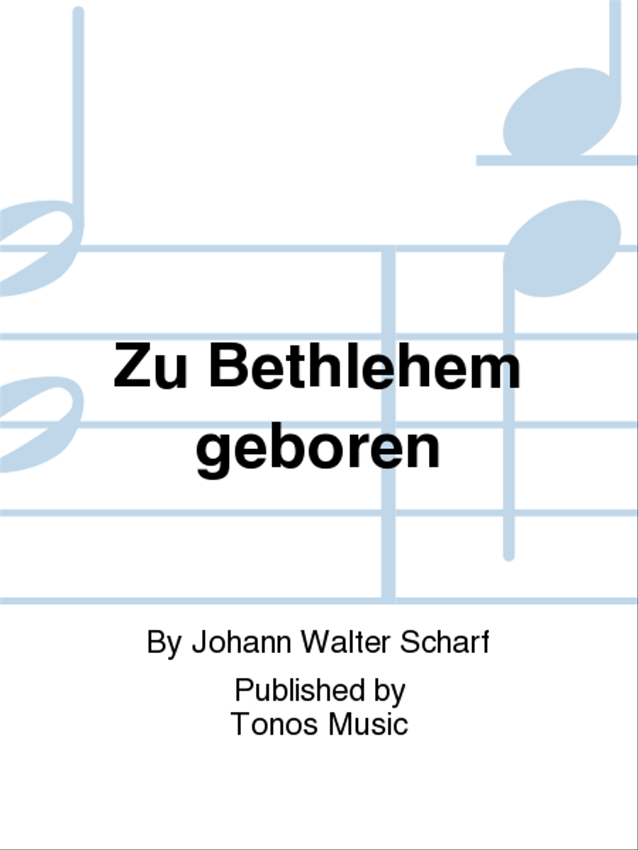 Zu Bethlehem geboren 4-Part scores gallery preview page 1