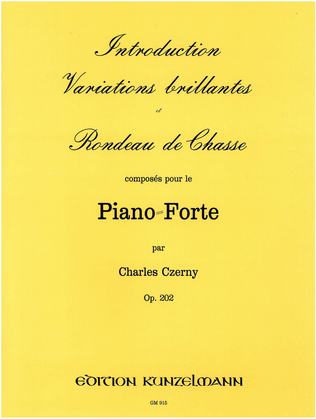 Book cover for Introduction, Variations and Rondo for piano