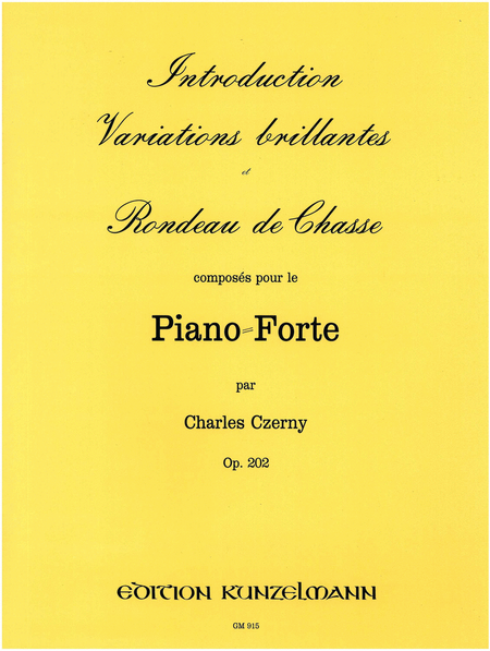 Introduction, Variations and Rondo for piano