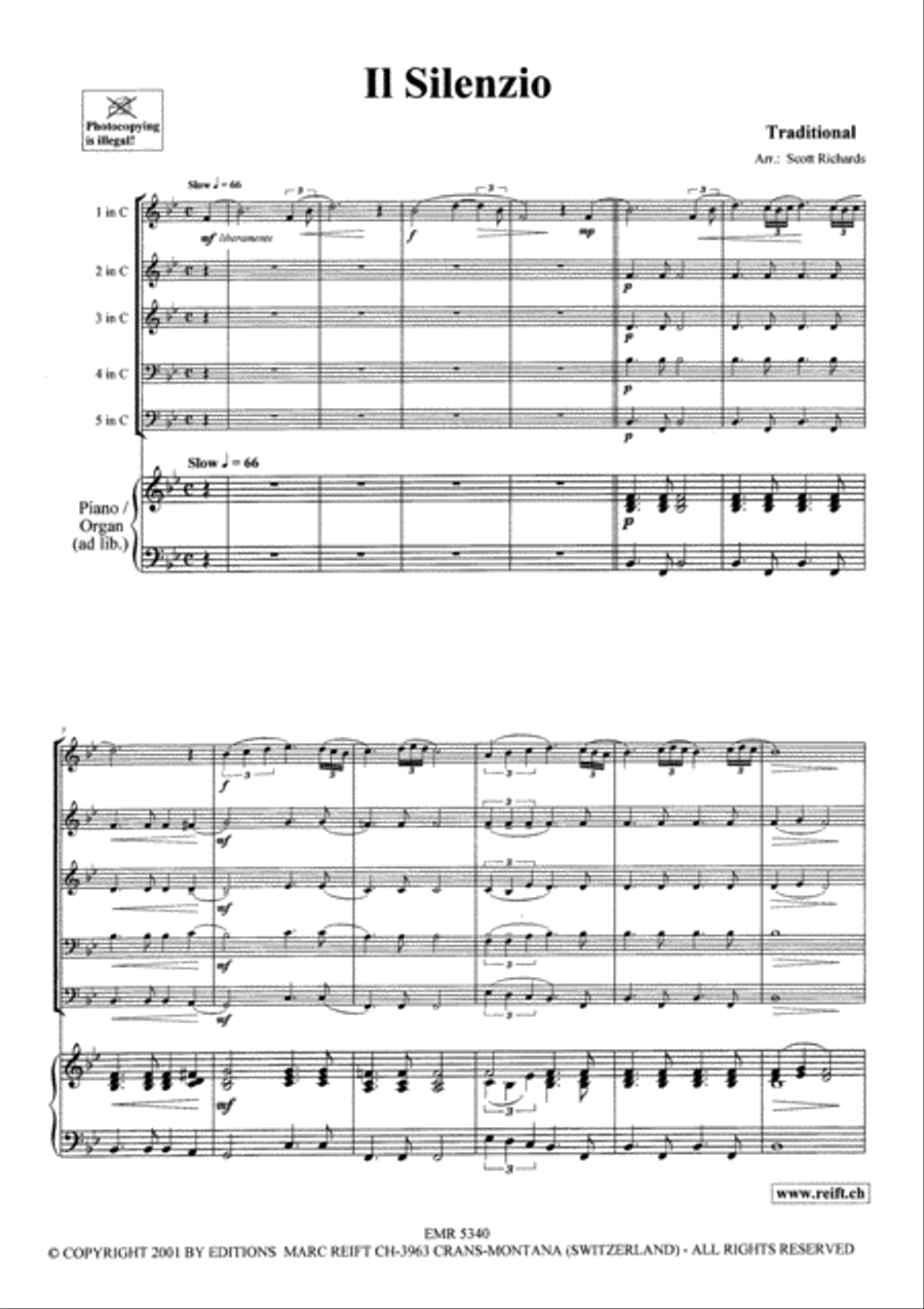 Il Silenzio Brass Ensemble scores gallery preview page 7