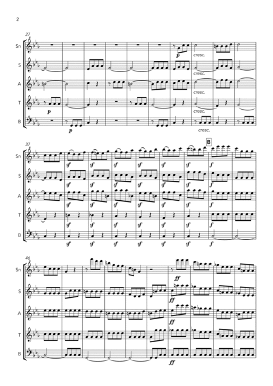 Symphony No. 5 in C Minor - Op. 67 - 1st Movement - Allegro com brio Chamber Music scores gallery preview page 2