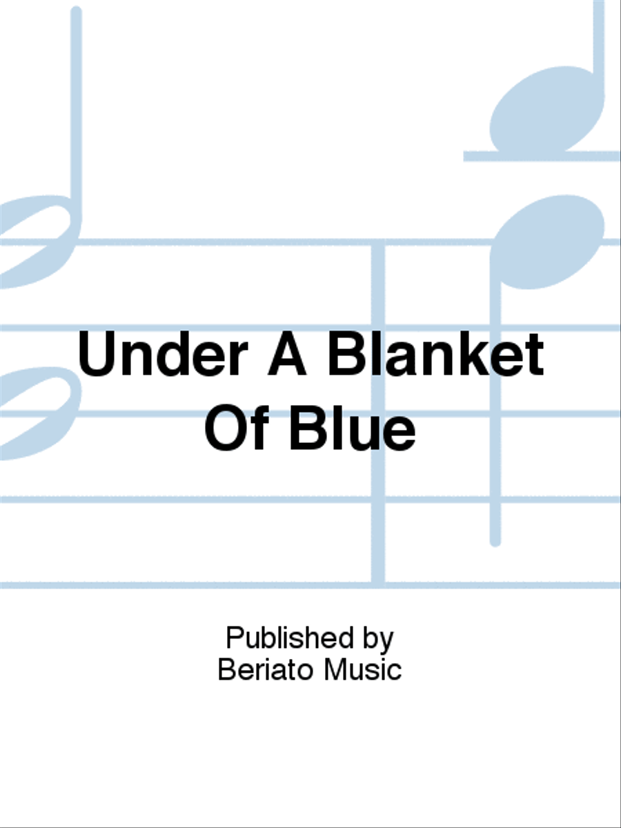 Under A Blanket Of Blue Piano, Vocal, Guitar scores gallery preview page 1