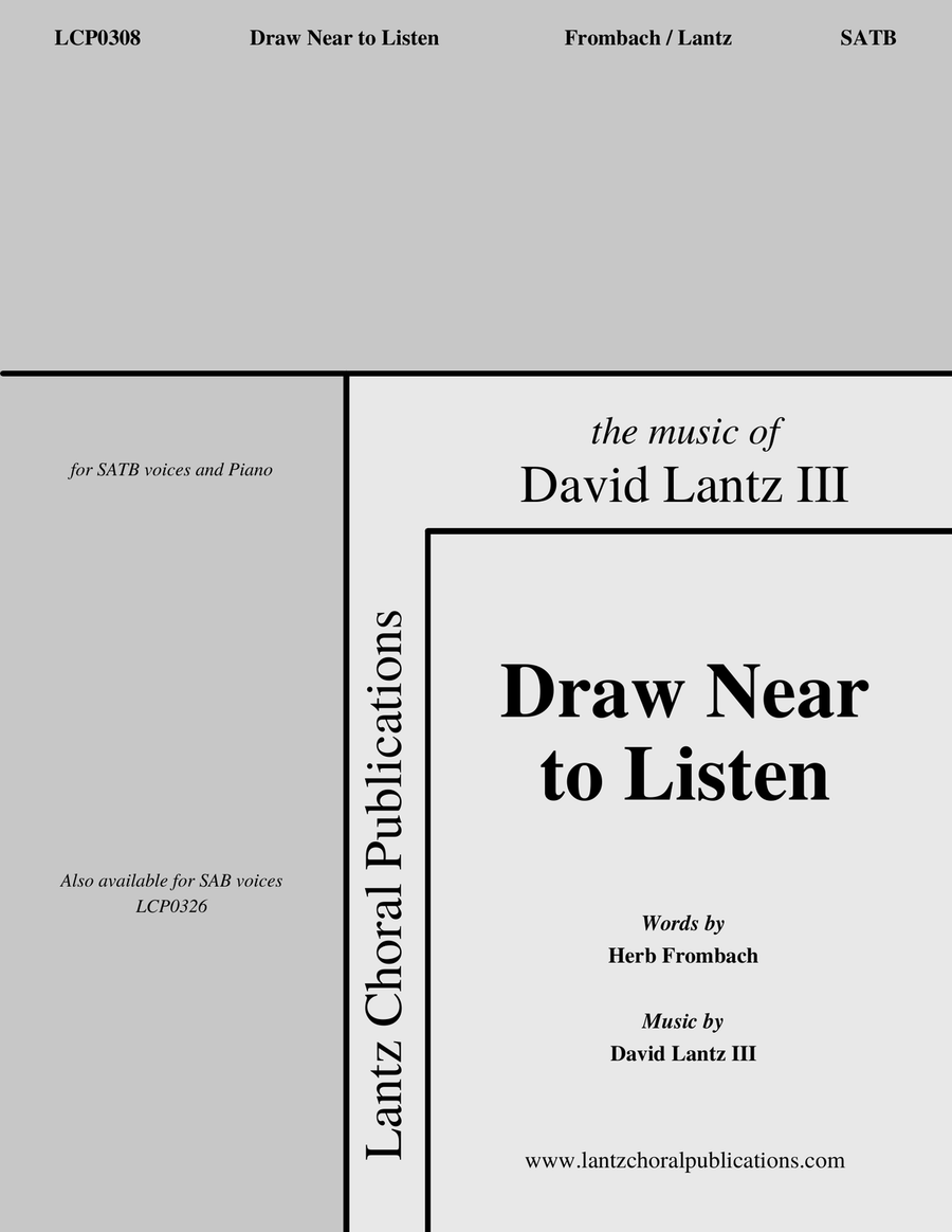 Draw Near to Listen 4-Part scores gallery preview page 1