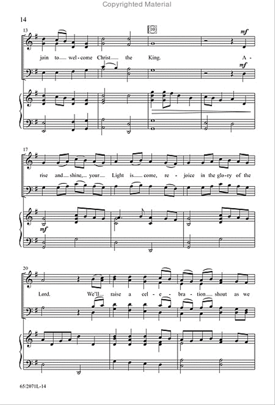 One Silent Night - SATB Score with Performance CD 4-Part scores gallery preview page 7