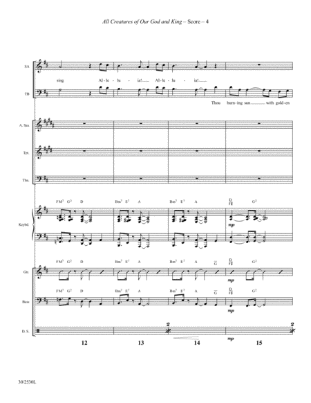 All Creatures of Our God and King - Instrumental Ensemble Score/Parts - Digital