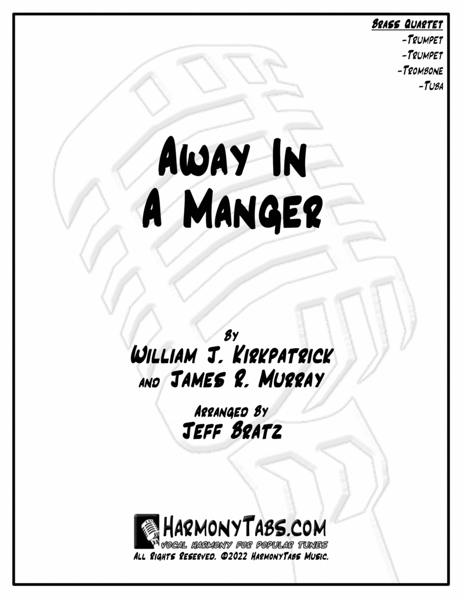 Away In A Manger (Brass Quartet) Brass Quartet scores gallery preview page 1