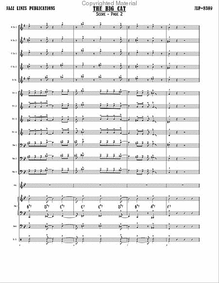The Big Cat Big Band scores gallery preview page 5