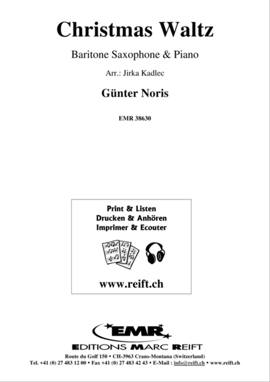 Christmas Waltz Christmas Waltz Baritone Saxophone scores gallery preview page 1