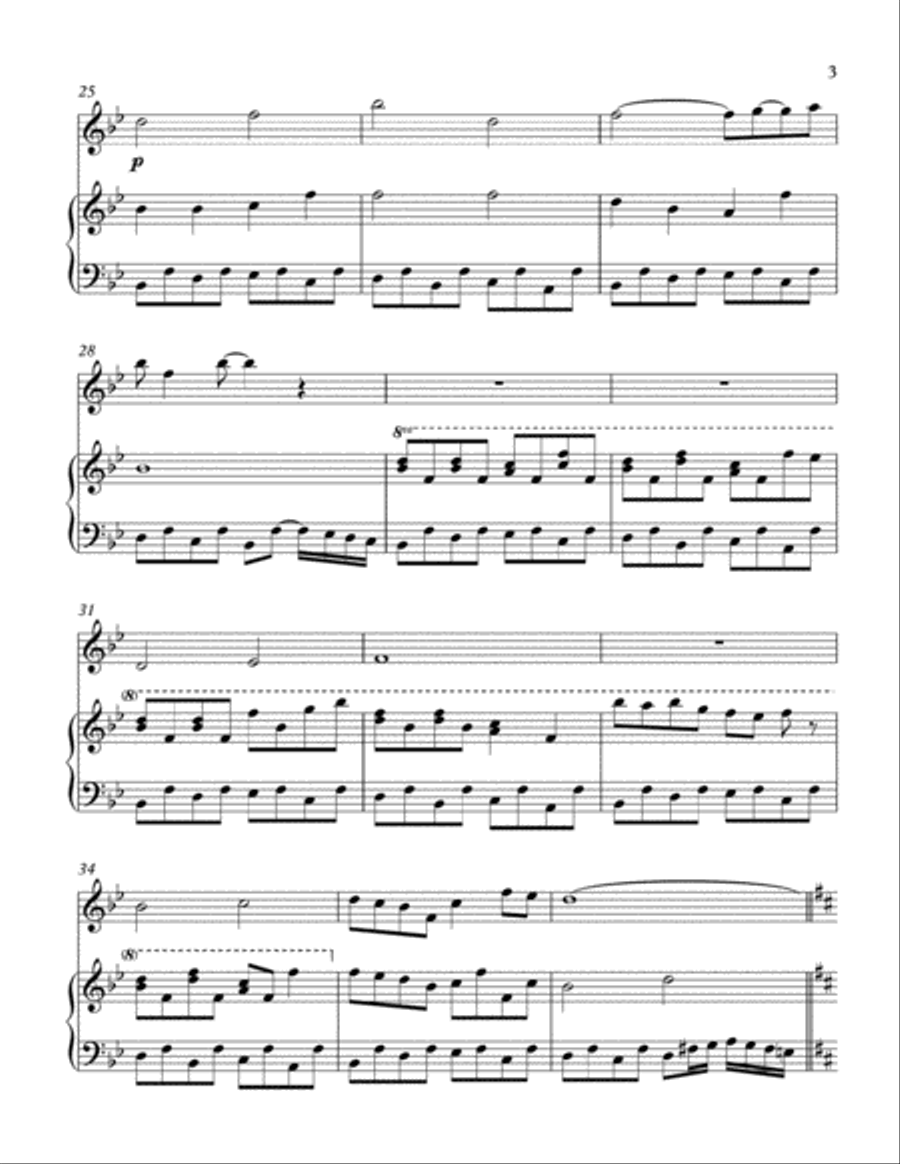 Memories Flute Solo scores gallery preview page 4