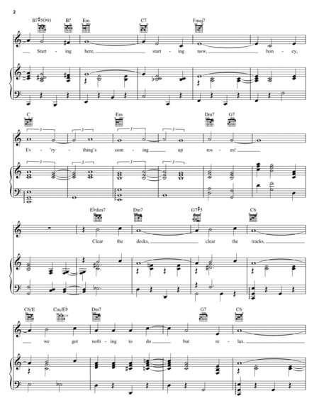 Everything's Coming Up Roses by Ethel Merman Piano, Vocal, Guitar - Digital Sheet Music