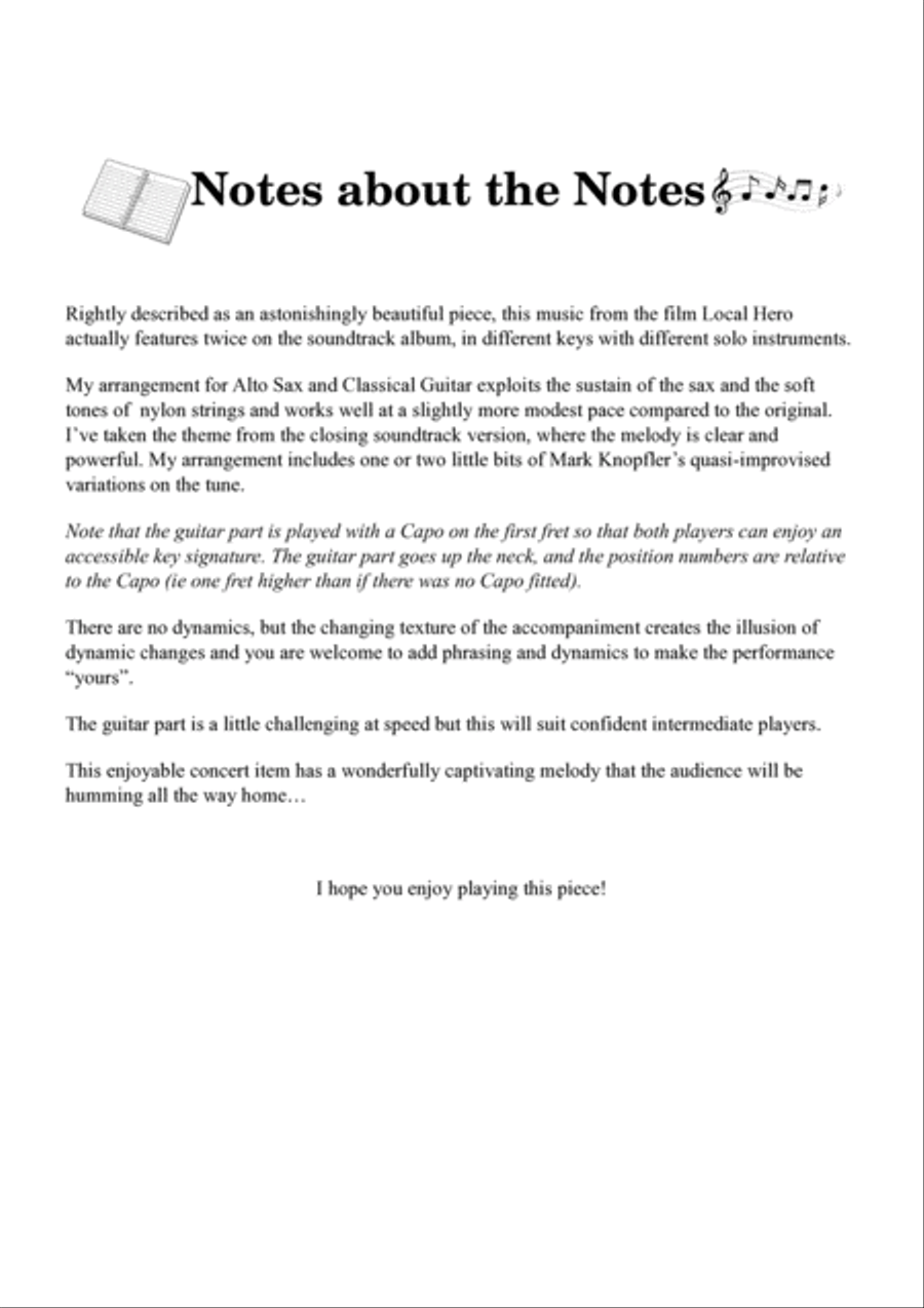 Local Hero - Wild Theme Alto Saxophone scores gallery preview page 3