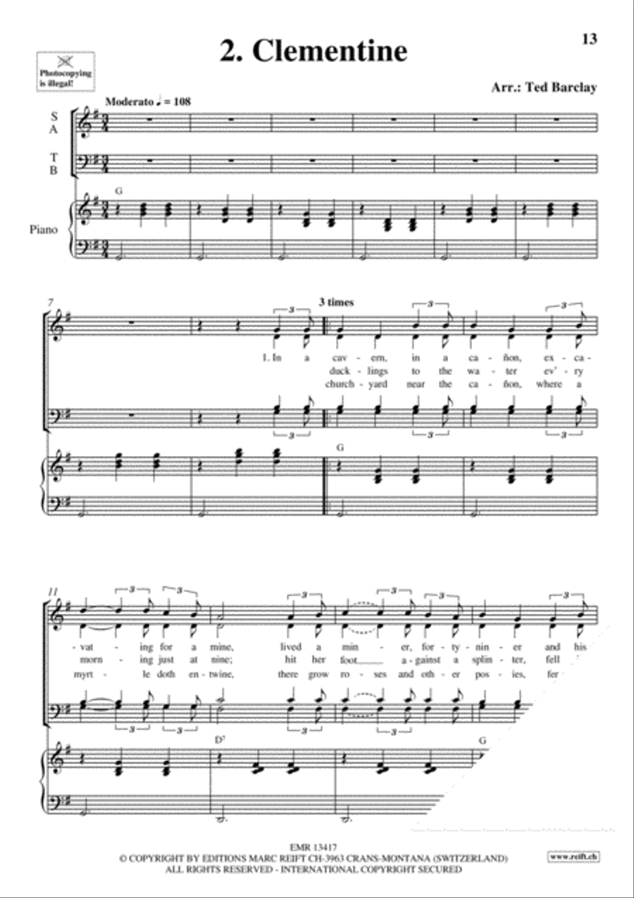 Greatest Choral Hits Volume 5 4-Part scores gallery preview page 5