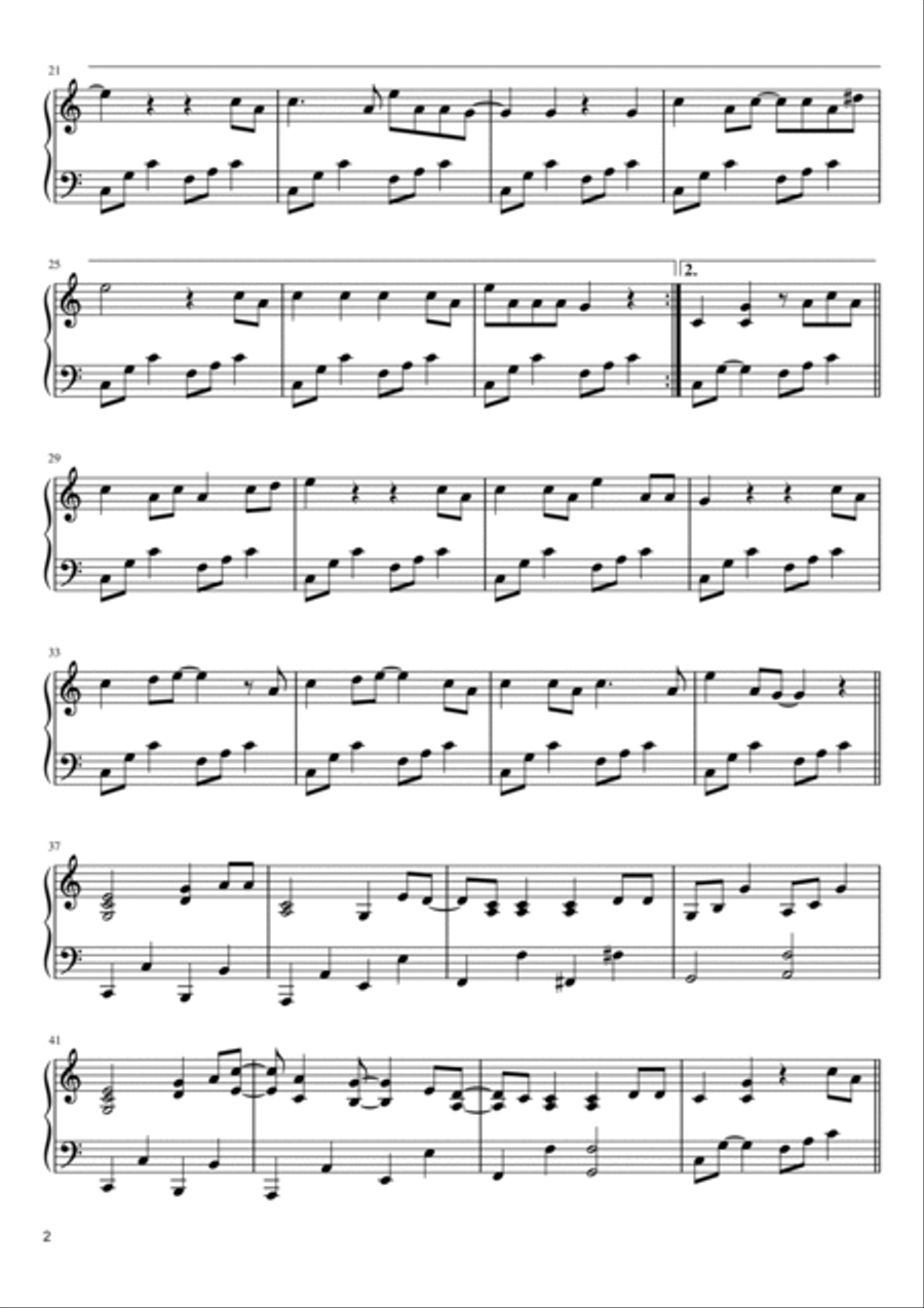 Dumb Ways To Die Piano Solo scores gallery preview page 2