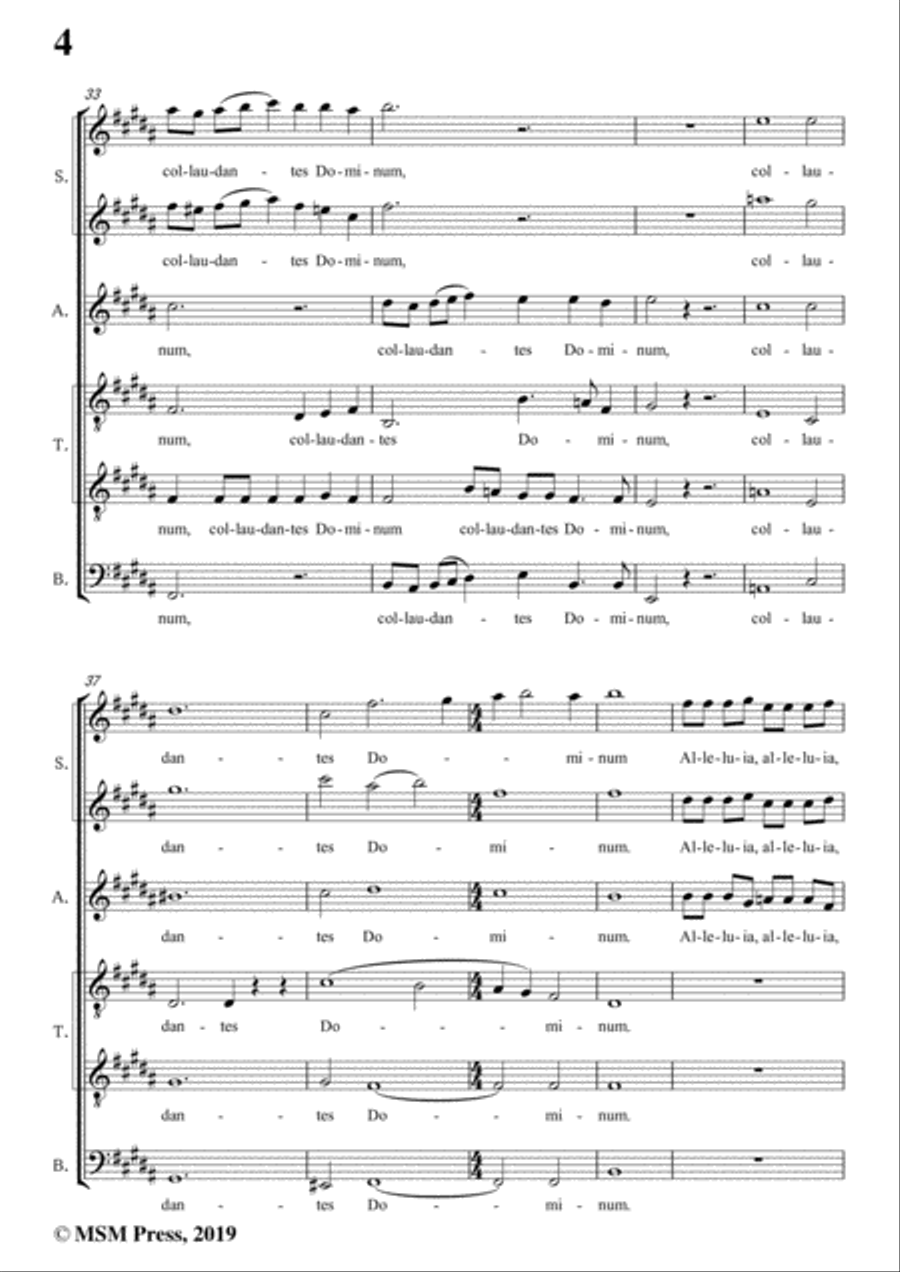 Dering-Quem vidistis,pastores,in B Major,A cappella 4-Part scores gallery preview page 6