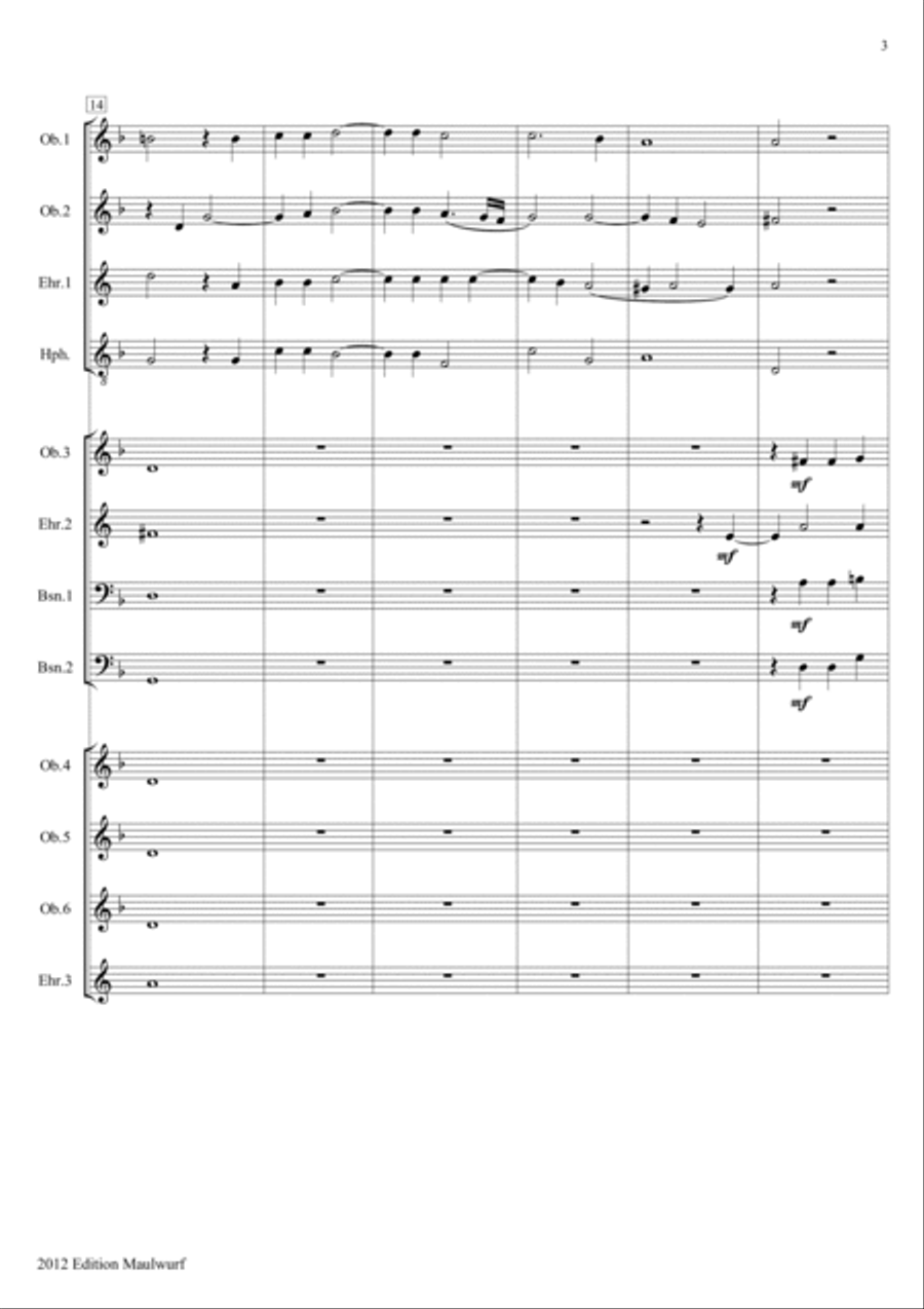 O Magnum Mysterium Woodwind Ensemble scores gallery preview page 5