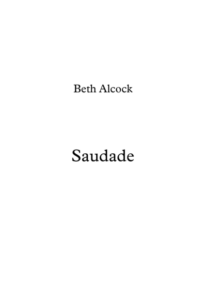 Saudade by Beth Alcock
