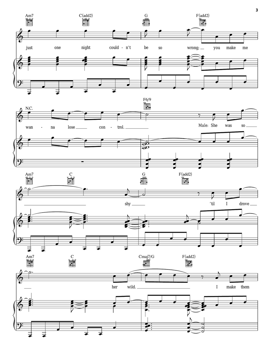 Good Girls Go Bad Piano, Vocal, Guitar scores gallery preview page 3