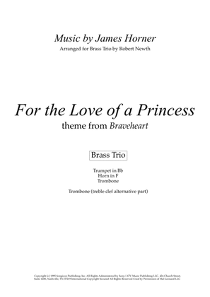 Book cover for For The Love Of A Princess from the Twentieth Century Fox Motion Picture BRAVEHEART