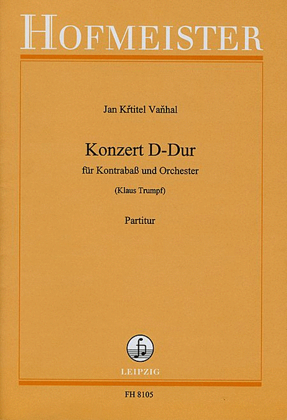 Konzert D-Dur fur Kontrabass und Orchester / Part