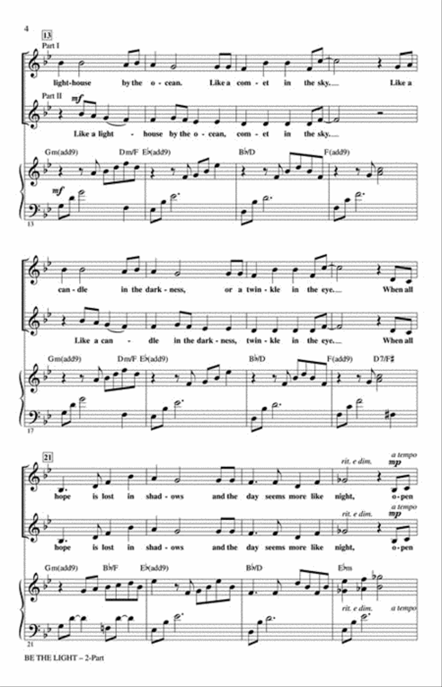 Be the Light Be the Light 2-Part scores gallery preview page 3