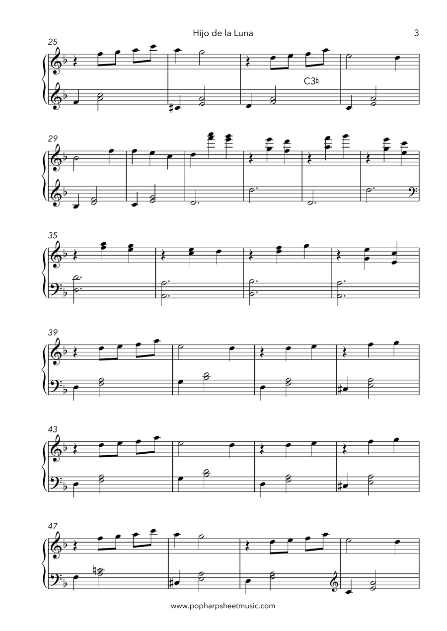 Hijo De La Luna Harp scores gallery preview page 3