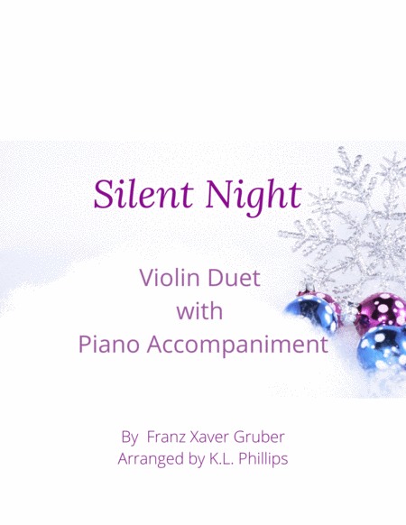 Silent Night - Violin Duet with Piano Accompaniment image number null