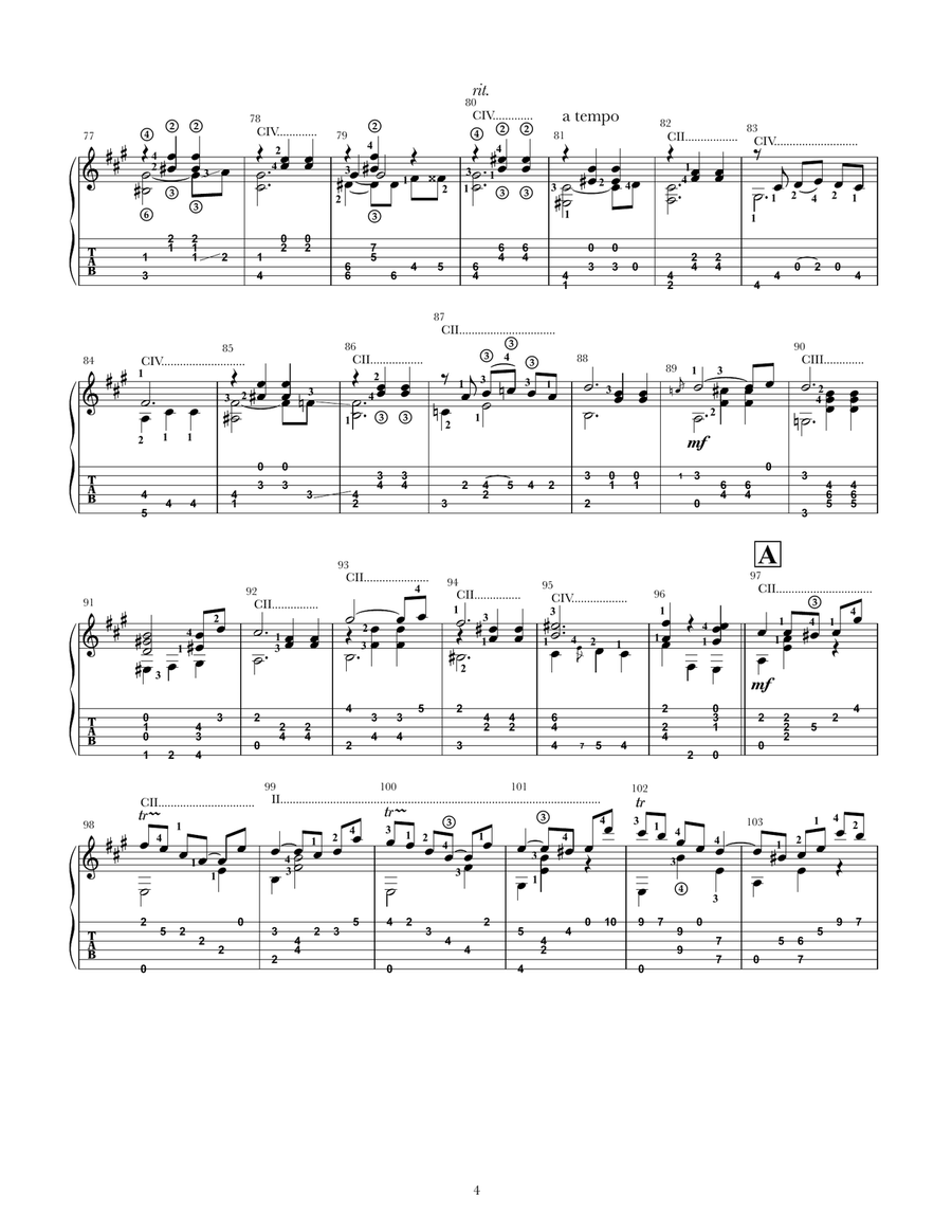 Vals (op. 8, no. 1 Chamber Music scores gallery preview page 4