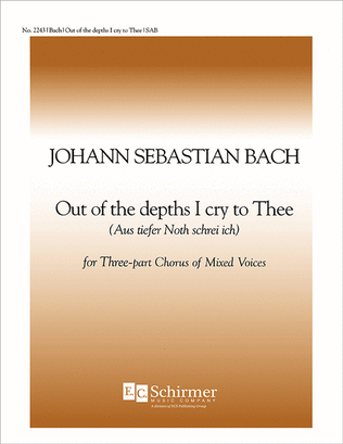 Out of the Depths I Cry to Thee, BWV 38