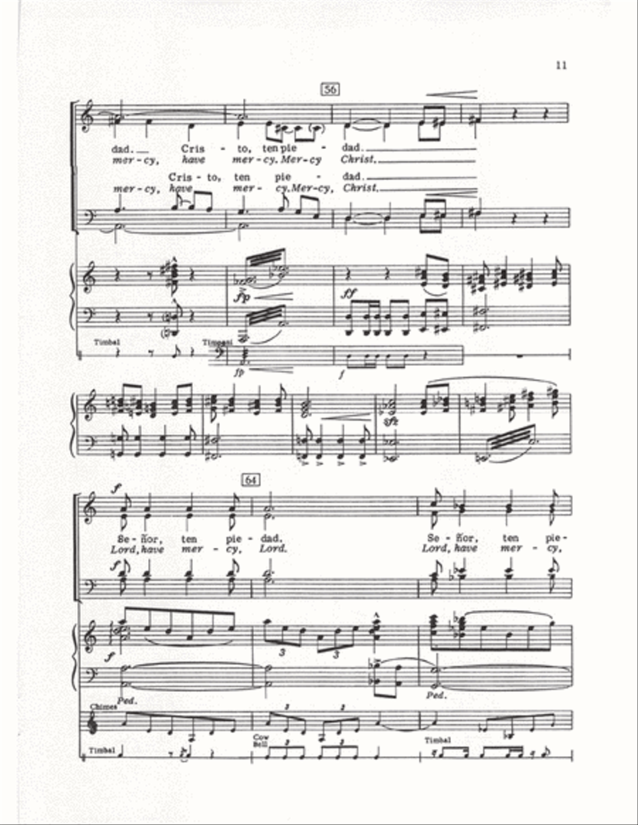 The Cuban Mass (Vocal Score) 4-Part scores gallery preview page 8
