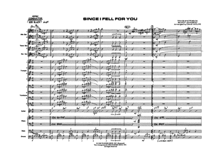 Since I Fell for You: Score