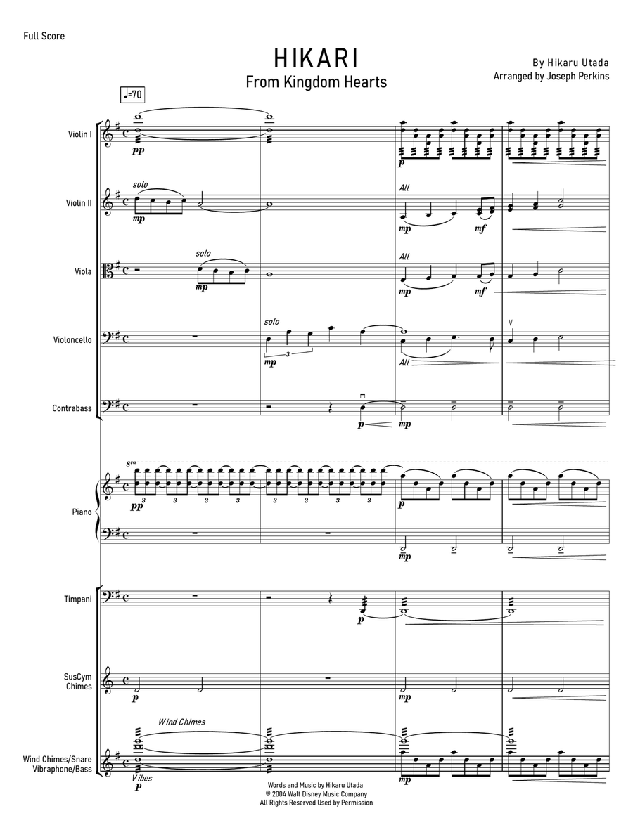 Hikari Hikari String Orchestra scores gallery preview page 3