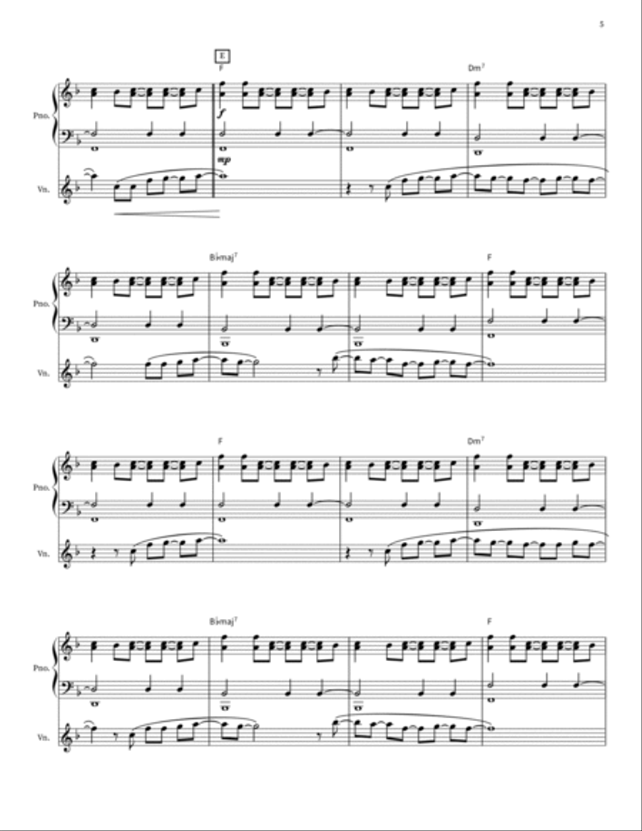 Just The Way You Are Violin Solo scores gallery preview page 5