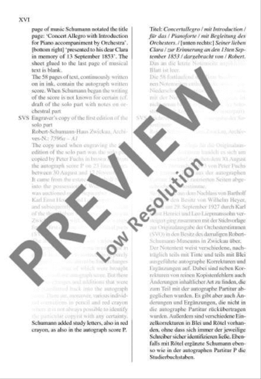 Concert Allegro with Introduction D minor Orchestra scores gallery preview page 14