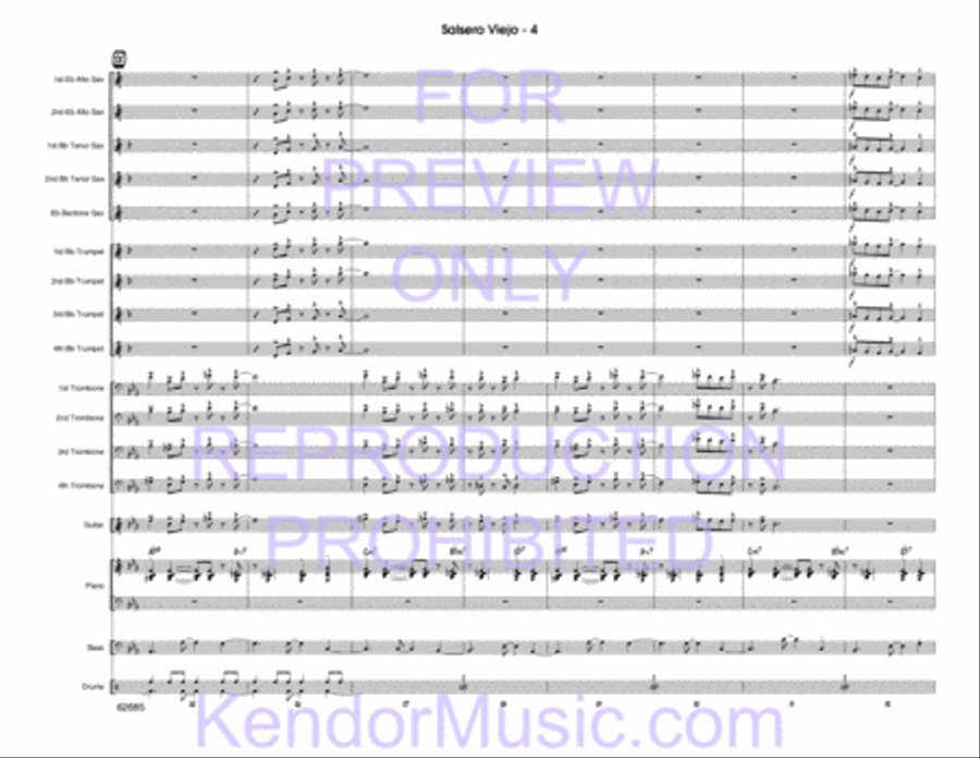 Salsero Viejo Jazz Ensemble scores gallery preview page 5