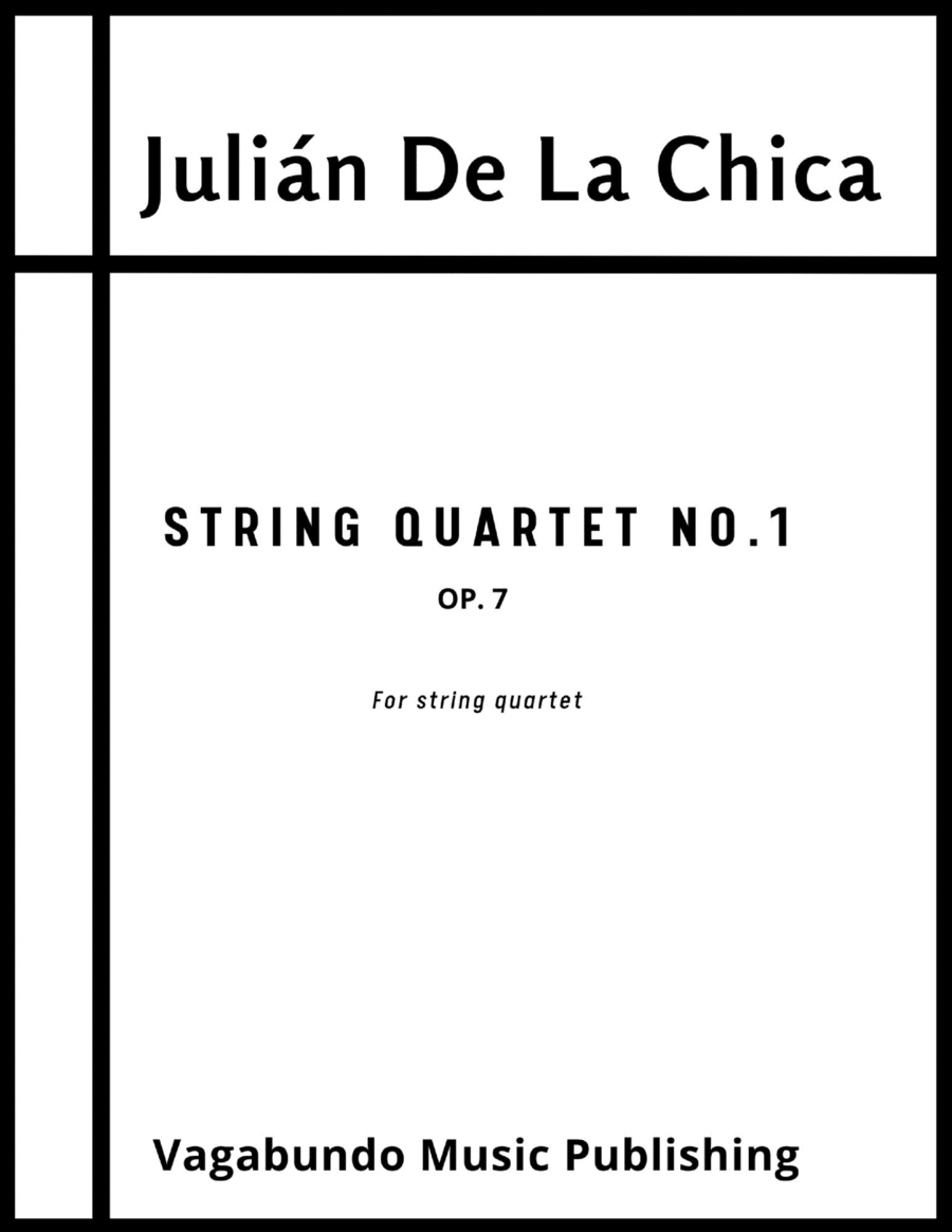 De La Chica: String Quartet Op. 7, No. 1 - Score Only String Quartet scores gallery preview page 1
