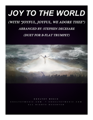Book cover for Joy To The World (with "Joyful, Joyful, We Adore Thee") (Duet for Bb-Trumpet)