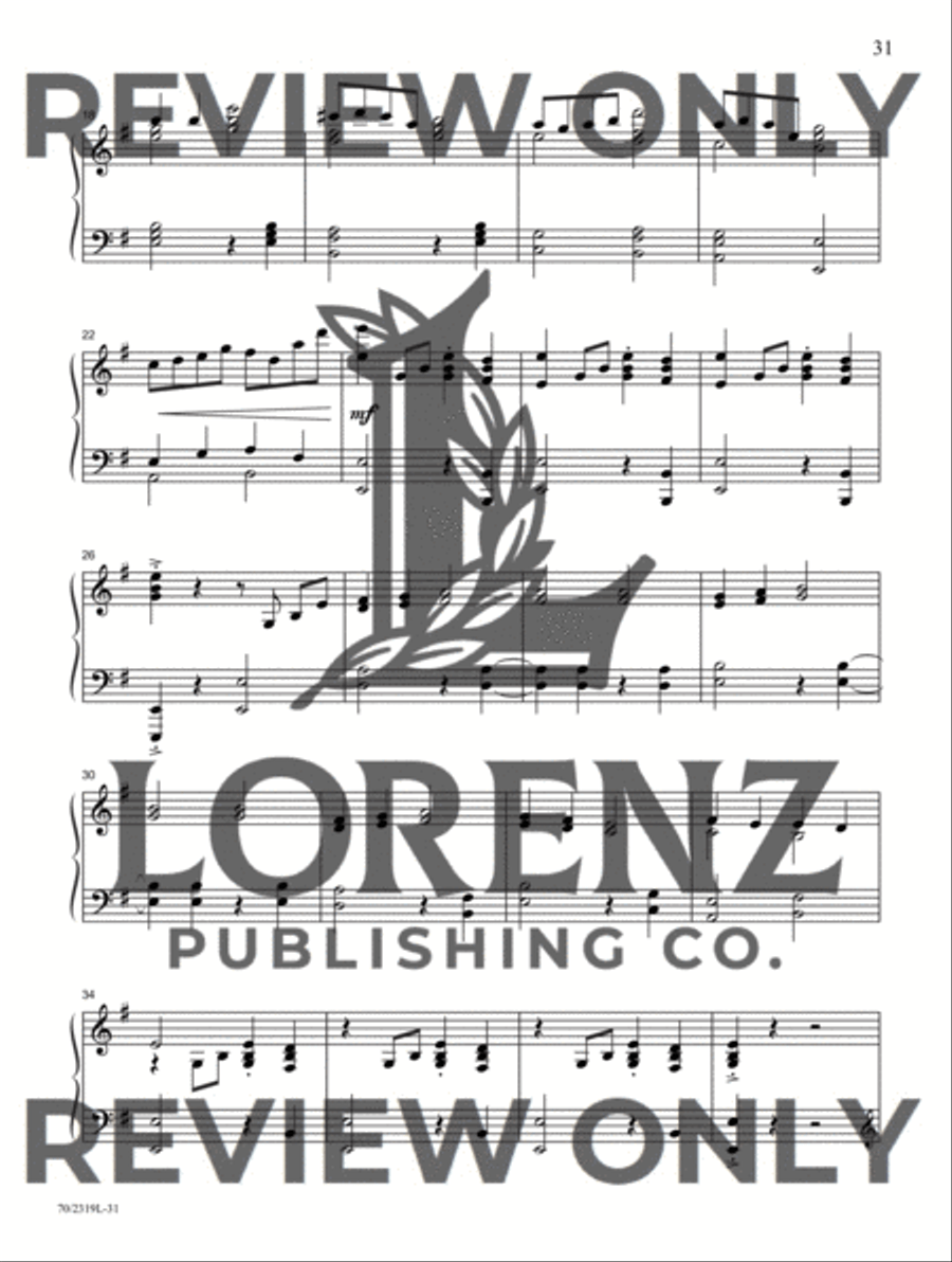 Rejoice, the King Is Born! Piano Solo scores gallery preview page 12